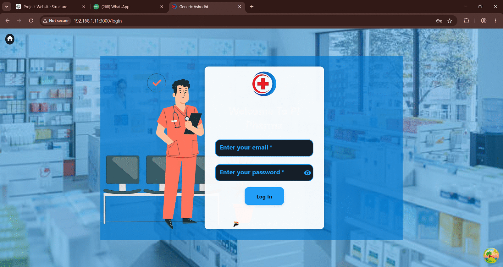 PIPharma — 1 login